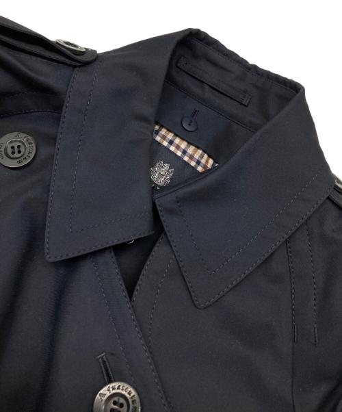 Aquascutum（アクアスキュータム）Aquascutum (アクアスキュータム) ライナー付きトレンチコート ネイビー サイズ:8の古着・服飾アイテム