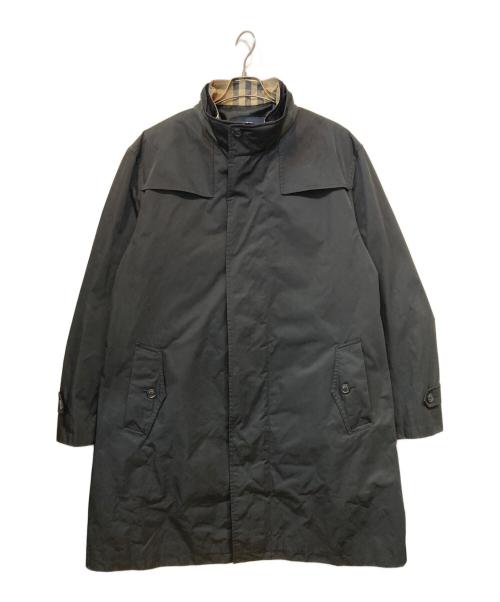 BURBERRY LONDON（バーバリーロンドン）BURBERRY LONDON (バーバリーロンドン) ライナー付きスタンドカラー コート ブラック サイズ:3Lの古着・服飾アイテム