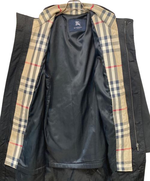 BURBERRY LONDON（バーバリーロンドン）BURBERRY LONDON (バーバリーロンドン) ライナー付きスタンドカラー コート ブラック サイズ:3Lの古着・服飾アイテム