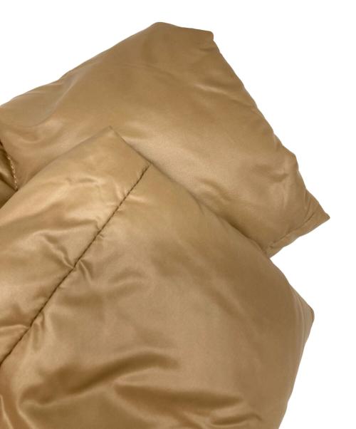 BURBERRY BLUE LABEL（バーバリーロンドンブルーレーベル）BURBERRY BLUE LABEL (バーバリーロンドンブルーレーベル) ベルテッドダウンコート ベージュ サイズ:Lの古着・服飾アイテム