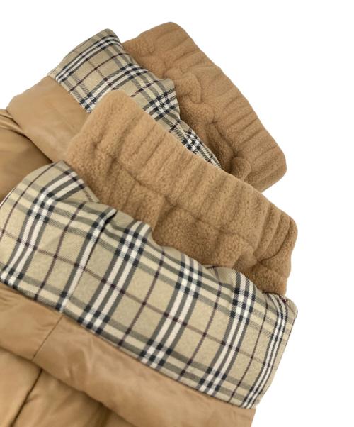 BURBERRY BLUE LABEL（バーバリーロンドンブルーレーベル）BURBERRY BLUE LABEL (バーバリーロンドンブルーレーベル) ベルテッドダウンコート ベージュ サイズ:Lの古着・服飾アイテム