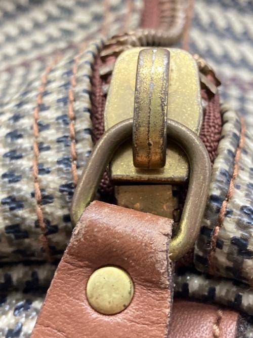 POLO RALPH LAUREN（ポロ・ラルフローレン）POLO RALPH LAUREN (ポロ・ラルフローレン) 千鳥格子柄ボストンバッグ ベージュ サイズ:なしの古着・服飾アイテム