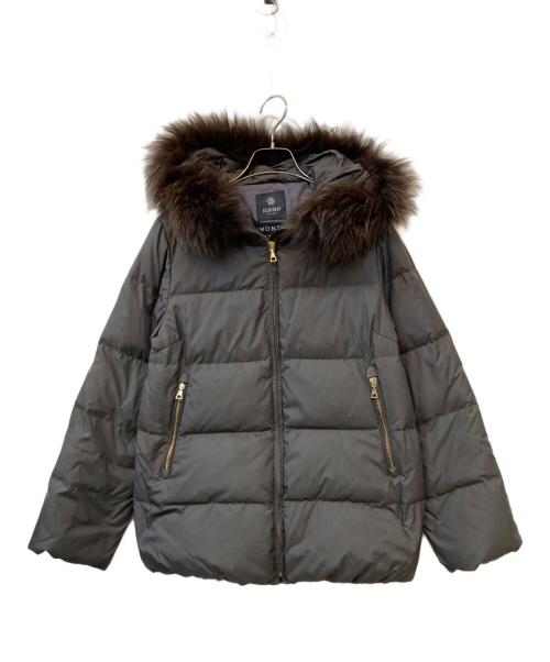nano・universe（ナノ・ユニバース）nano・universe (ナノ・ユニバース) nano baseダウンジャケット グレー サイズ:Mの古着・服飾アイテム