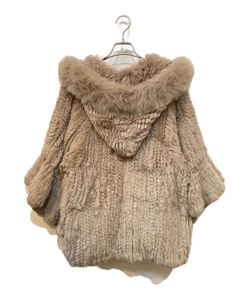 GRACE CONTINENTAL（（グレースコンチネンタル）GRACE CONTINENTAL (（グレースコンチネンタル) フォックスファー混ラビットファージャケット ベージュ サイズ:Sの古着・服飾アイテム