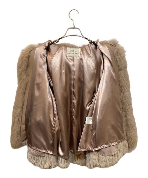 GRACE CONTINENTAL（（グレースコンチネンタル）GRACE CONTINENTAL (（グレースコンチネンタル) フォックスファー混ラビットファージャケット ベージュ サイズ:Sの古着・服飾アイテム
