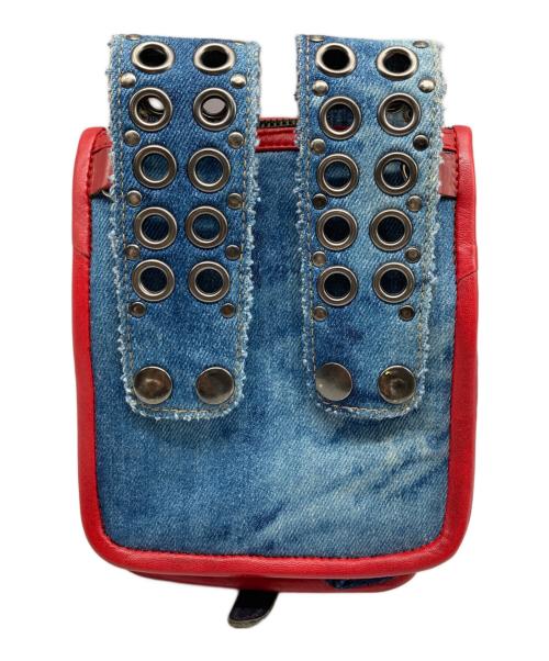 KMRII（ケムリ）KMRii (ケムリ) スタッズレザーウエストポーチ インディゴ サイズ:なしの古着・服飾アイテム