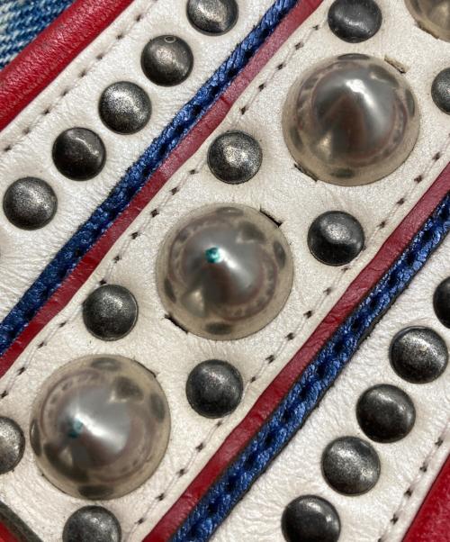 KMRII（ケムリ）KMRii (ケムリ) スタッズレザーウエストポーチ インディゴ サイズ:なしの古着・服飾アイテム