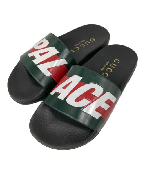 GUCCI（グッチ）GUCCI (グッチ) PALACE (パレス) Logo Web Sandal ブラック サイズ:35の古着・服飾アイテム