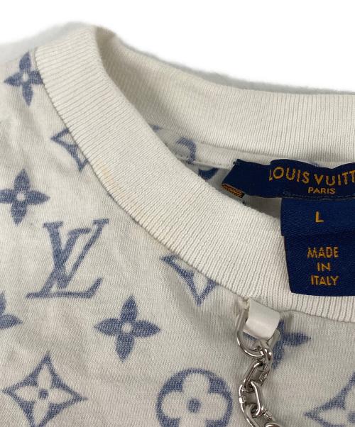 LOUIS VUITTON（ルイ ヴィトン）LOUIS VUITTON (ルイ ヴィトン) モノグラムLVチェーンTシャツ ホワイト サイズ:Lの古着・服飾アイテム