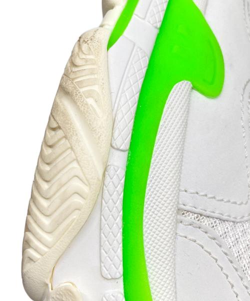 BALENCIAGA（バレンシアガ）BALENCIAGA (バレンシアガ) TRIPLE S スニーカー ホワイト×グリーン サイズ:27㎝の古着・服飾アイテム