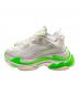 BALENCIAGA (バレンシアガ) TRIPLE S スニーカー ホワイト×グリーン サイズ:27㎝：30000円
