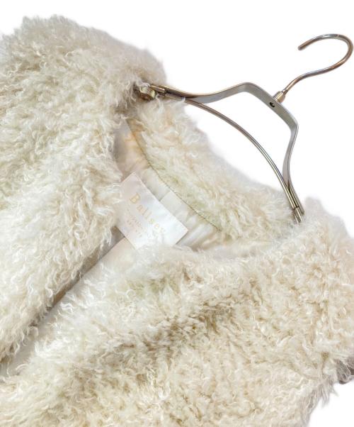 BALLSEY（ボールジィ）BALLSEY (ボールジィ) プードルファー クルーネックジレ アイボリー サイズ:36 未使用品の古着・服飾アイテム