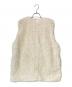 BALLSEY (ボールジィ) プードルファー クルーネックジレ アイボリー サイズ:36 未使用品：12000円