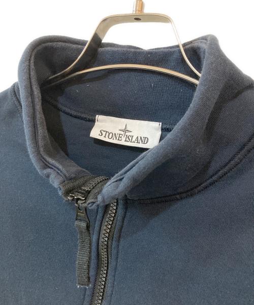 STONE ISLAND（ストーンアイランド）STONE ISLAND (ストーンアイランド) 6100619 ORGANIC COTTON FLEECE ハーフジップ スウェット ネイビー サイズ:XXLの古着・服飾アイテム