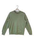 STONE ISLANDストーンアイランド）の古着「Cotton sweater/コットンスウェット」｜グリーン