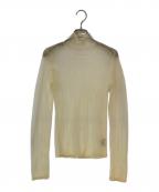 TODAYFULトゥデイフル）の古着「Sheer Randomrib Knit」｜アイボリー