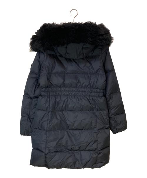COACH（コーチ）COACH (コーチ) ラムファー フード付ダウンコート ブラック サイズ:Mの古着・服飾アイテム