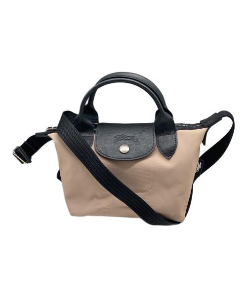 LONGCHAMP（ロンシャン）LONGCHAMP (ロンシャン) プリアージュ エナジー XS トップハンドルバッグ ベージュ サイズ:なしの古着・服飾アイテム