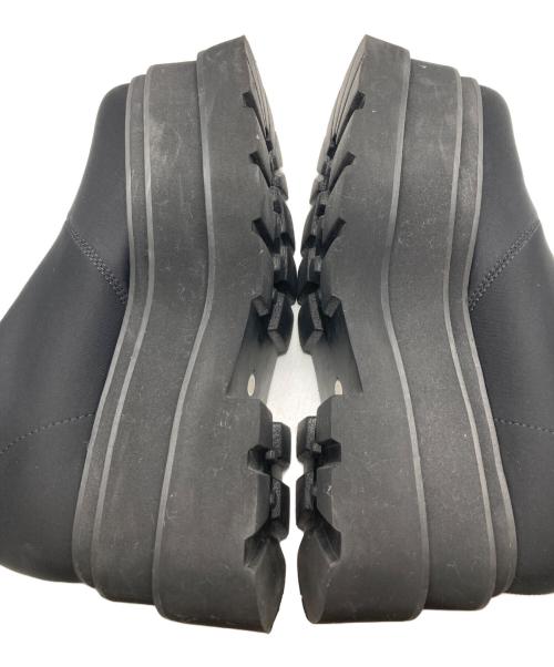 darich（ダーリッチ）Darich (ダーリッチ) ウルトラストレッチフラットショートブーツ ブラック サイズ:ｌの古着・服飾アイテム