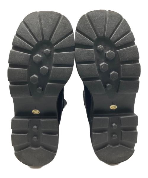 darich（ダーリッチ）Darich (ダーリッチ) ウルトラストレッチフラットショートブーツ ブラック サイズ:ｌの古着・服飾アイテム