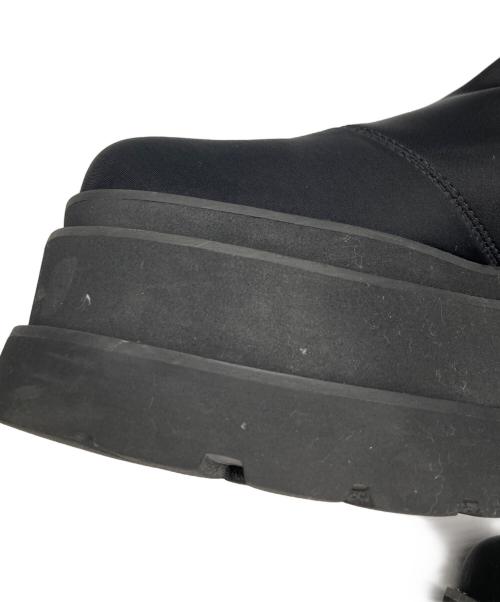 darich（ダーリッチ）Darich (ダーリッチ) ウルトラストレッチフラットショートブーツ ブラック サイズ:ｌの古着・服飾アイテム