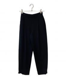 theory（セオリー）の古着「Double Knit LT N PO PLT Carrot K FE パンツ」｜ブラック