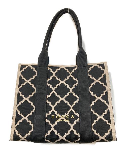 TOCCA（トッカ）TOCCA (トッカ) CHECKER CLOVER KNITBAG/チェッカークローバーニットバッグ ブラック サイズ:なしの古着・服飾アイテム