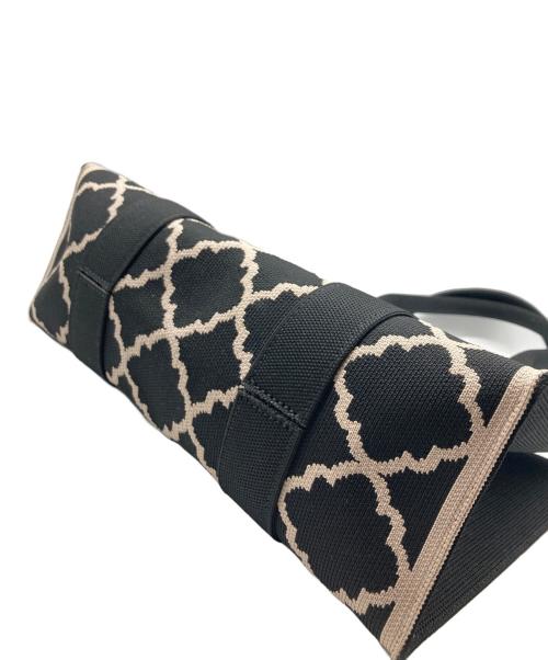 TOCCA（トッカ）TOCCA (トッカ) CHECKER CLOVER KNITBAG/チェッカークローバーニットバッグ ブラック サイズ:なしの古着・服飾アイテム