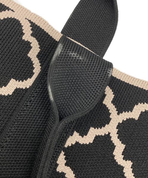 TOCCA（トッカ）TOCCA (トッカ) CHECKER CLOVER KNITBAG/チェッカークローバーニットバッグ ブラック サイズ:なしの古着・服飾アイテム