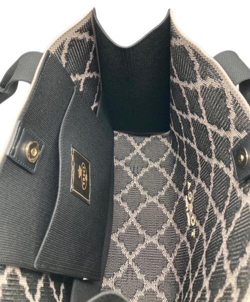 TOCCA（トッカ）TOCCA (トッカ) CHECKER CLOVER KNITBAG/チェッカークローバーニットバッグ ブラック サイズ:なしの古着・服飾アイテム