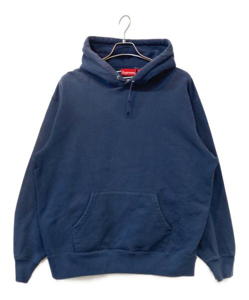 SUPREME（シュプリーム）Supreme (シュプリーム) 23FW Satin Applique Hooded Sweatshirt/サテンアップリケフード付きスウェットシャツ Washed Navy サイズ:Lの古着・服飾アイテム