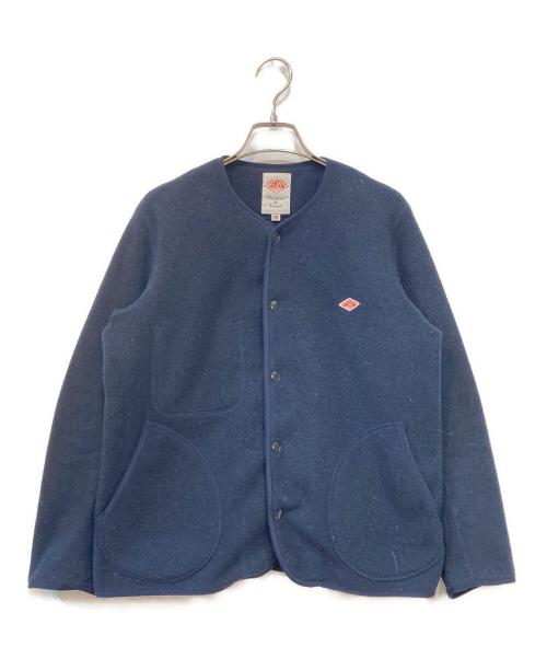 DANTON（ダントン）DANTON (ダントン) FLEECE COLLARLESS JACKE/フリースノーカラージャケットT ネイビー サイズ:34の古着・服飾アイテム