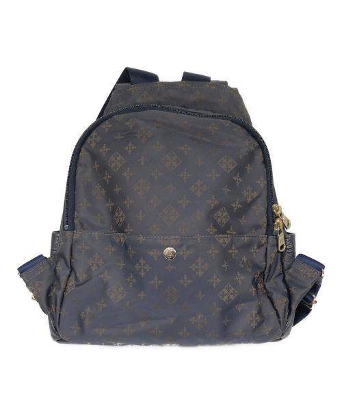 russet（ラシット）russet (ラシット) レザーナイロンバックパック ネイビー サイズ:なしの古着・服飾アイテム