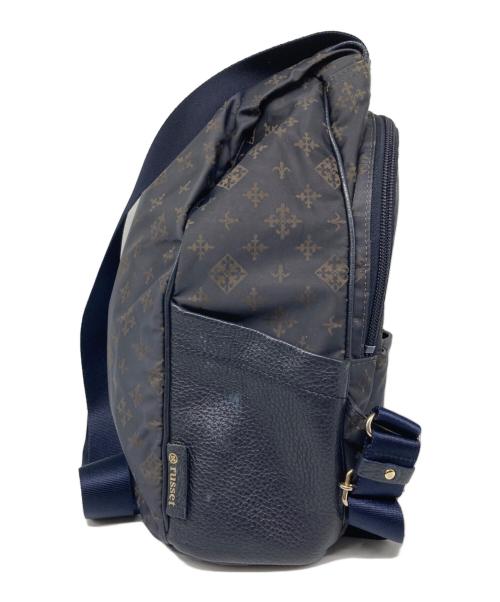russet（ラシット）russet (ラシット) レザーナイロンバックパック ネイビー サイズ:なしの古着・服飾アイテム