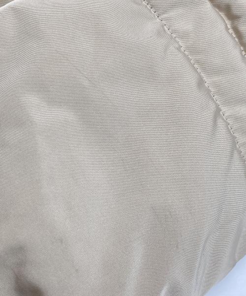 MONCLER（モンクレール）MONCLER (モンクレール) TANZ タンツ ファーフーデッド ジップアップ ダウンジャケット ベージュ サイズ:1の古着・服飾アイテム