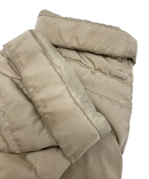 MONCLER（モンクレール）MONCLER (モンクレール) TANZ タンツ ファーフーデッド ジップアップ ダウンジャケット ベージュ サイズ:1の古着・服飾アイテム
