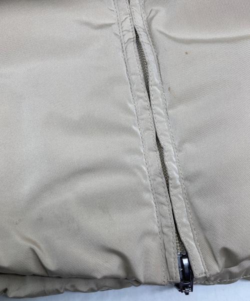 MONCLER（モンクレール）MONCLER (モンクレール) TANZ タンツ ファーフーデッド ジップアップ ダウンジャケット ベージュ サイズ:1の古着・服飾アイテム