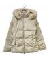 MONCLER（モンクレール）の古着「TANZ タンツ ファーフーデッド ジップアップ ダウンジャケット」｜ベージュ