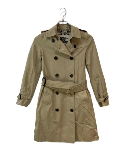 BURBERRY（バーバリー）BURBERRY (バーバリー) KENSINGTON LONG ケンジントントレンチコート ベージュ サイズ:UK 0の古着・服飾アイテム
