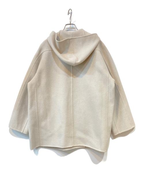 BALLSEY（ボールジィ）BALLSEY (ボールジィ) プレミアムウールリバー フーデッドショートコート ベージュ サイズ:36の古着・服飾アイテム