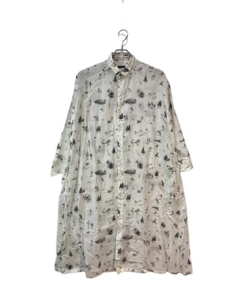 R&D.M.Co-OLDMAN'S TAILOR（オールドマンズテーラー）R&D.M.Co-OLDMAN'S TAILOR (オールドマンズテーラー) GOOD OLD DAYS シャツワンピース ホワイト サイズ:無の古着・服飾アイテム