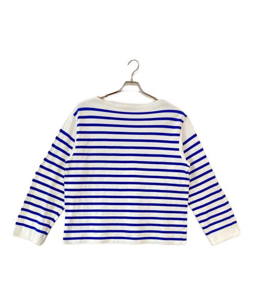 OUTIL（ウティ）OUTIL (ウティ) バスクシャツ ホワイト×ブルーの古着・服飾アイテム