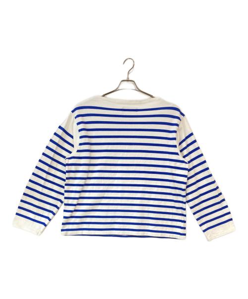 OUTIL（ウティ）OUTIL (ウティ) バスクシャツ ホワイト×ブルーの古着・服飾アイテム