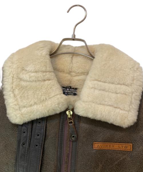AVIREX（アヴィレックス）AVIREX (アヴィレックス) TYPE B-3 MOUTON FLIGHT JACKET ブラウン サイズ:36の古着・服飾アイテム
