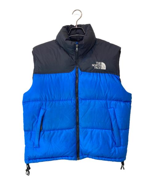 THE NORTH FACE（ザ ノース フェイス）THE NORTH FACE (ザ ノース フェイス) NUPTSE VEST ブラック×ブルー サイズ:Mの古着・服飾アイテム