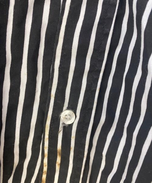 stussy（ステューシー）stussy (ステューシー) ストライプシャツ ブラック×ホワイト サイズ:Lの古着・服飾アイテム