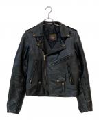 VANSONバンソン）の古着「C2ダブルライダースジャケット」｜ブラック