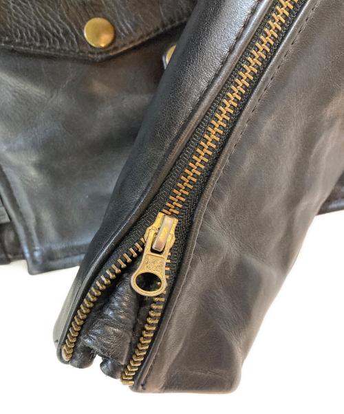 VANSON（バンソン）VANSON (バンソン) C2ダブルライダースジャケット ブラック サイズ:34の古着・服飾アイテム