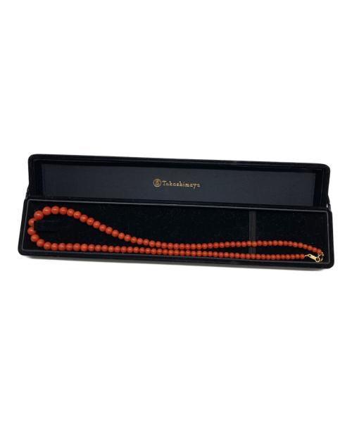 高島屋植物園（タカシマヤ）高島屋植物園 (タカシマヤ) 赤珊瑚ネックレス レッド サイズ:なしの古着・服飾アイテム