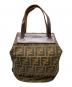 FENDI (フェンディ) ズッカ柄ハンドバッグ ブラウン：10000円
